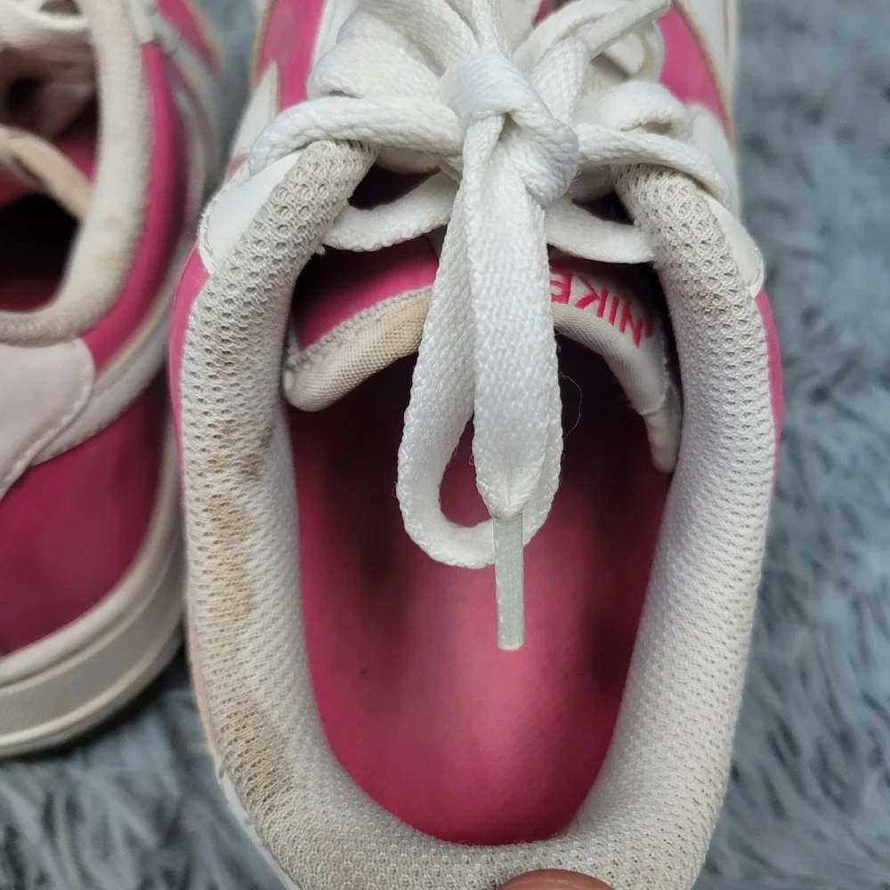 Nike Shoes Girls 5Y Air Force 1 Low LE Pink White Valentines Low Top Lace‎ Up